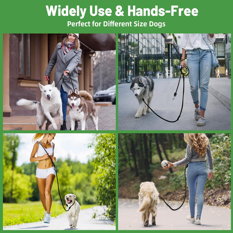 Dog leash 3 m, adjustable double leash for large and medium dogs with 2 carabiners, high-quality premium robust leash for dogs (3M) - PawsPlanet Australia