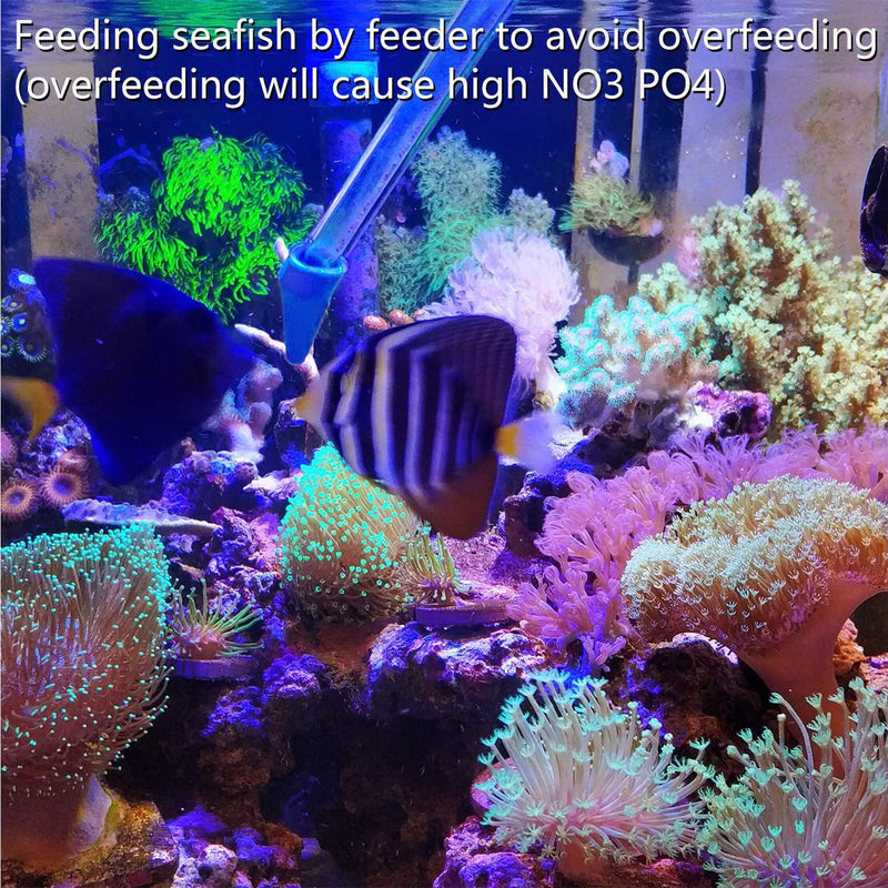 Aquarium Choice Coral Feeder Long Syringe Tube Liquid Fertilizer Feeder SPS HPS Marine Reef Coral Feeder Tool Fish Excreta Cleaner 3 units 46.5CM/18.3 Inch - PawsPlanet Australia