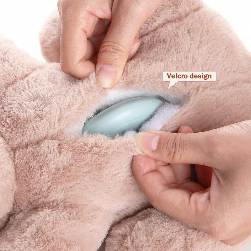 WEOK Puppy Heartbeat Stuffed Animal for Separation Anxiety Relief, Heartbeat Puppy Toy Dog Anxiety Calming Behavioral Aid Plush Toy for Dogs Cats Pets Brown - PawsPlanet Australia