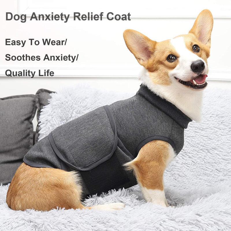 Dog and Cat Vest for Anxiety Relief Soft Jacket Wrap Shirt Relieve Stress Fireworks Travel Thunder Soothing Comfort for Small Medium and Large Dogs (M Pink) M rose - PawsPlanet Australia