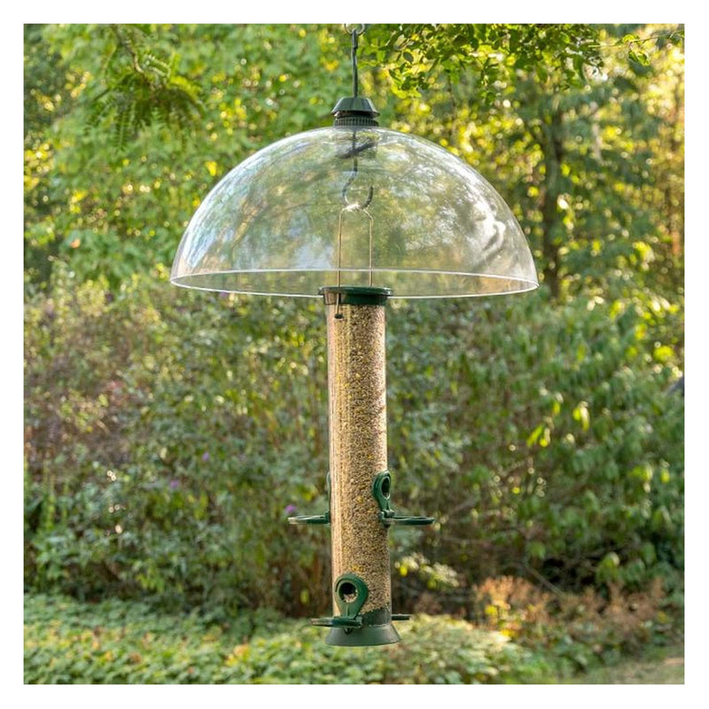 SPARES2GO Squirrel Baffle Dome Bird Feeding Station Feeder Guard (Complete Kit with Hanging Hook and Loop) - PawsPlanet Australia
