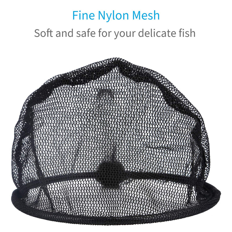 [Australia] - Pawfly Telescopic Aquarium Net Fine Mesh Small Fishnet with Extendable 9-24 inch Long Handle Round 