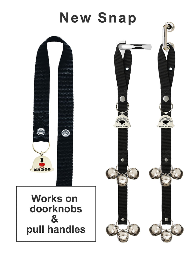 Caldwell's Pet Supply Co. Potty Bells Housetraining Dog Doorbells for Dog Training and Housebreaking Your Dog Loud Dog Door Bell for Potty Training Puppies and Dogs Set of 2 Potty Bells Black - PawsPlanet Australia