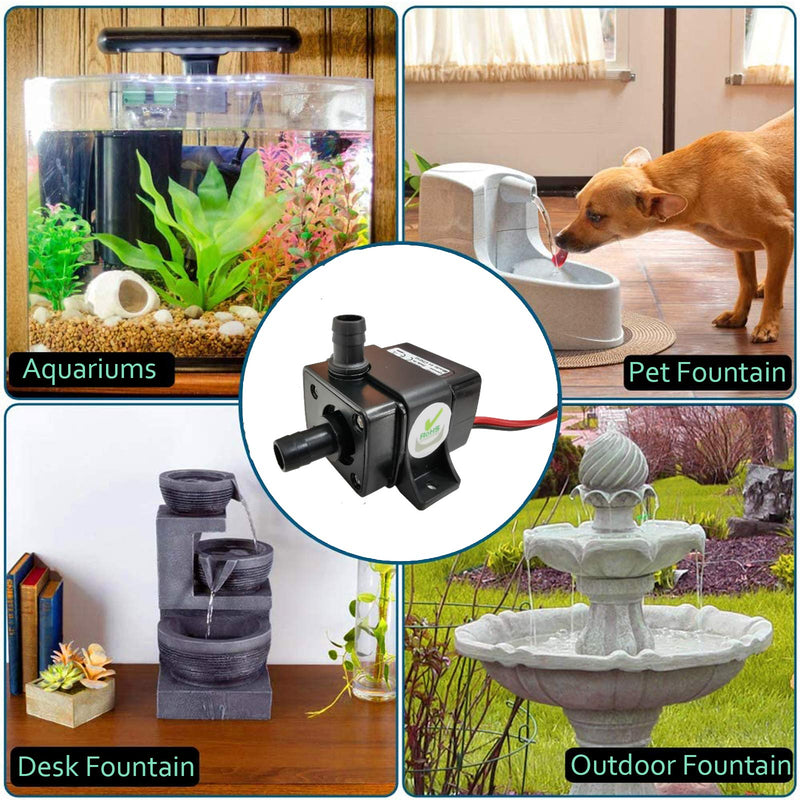 [Australia] - JuTai Small Submersible Pump with 9.84ft High Lift (240L/H 4W), Submersible Water Pump DIY Apply for Pond, Aquarium, Fish Tank Fountain, Hydroponics, Water Dispenser, Waterscape Handicraft 