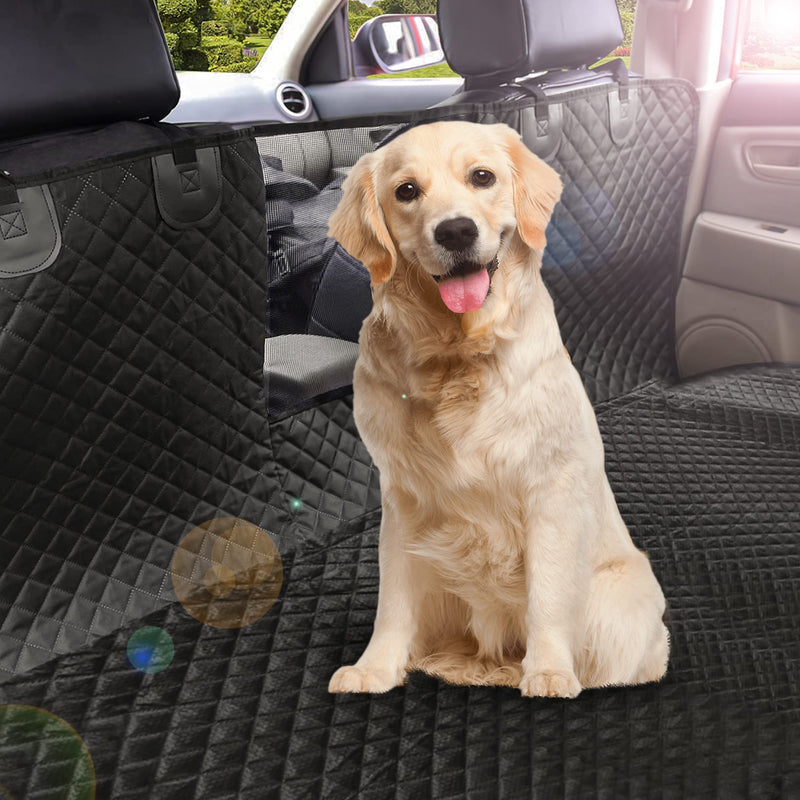 FORMONIX Dog Seat Covers For Cars Back Seats - 5 Layer Dog hammock for car with Mesh Window, Side Flaps & Anti scratch | Heat-pressed Waterproof dog travel hammock for cars/SUVs/Trucks - PawsPlanet Australia