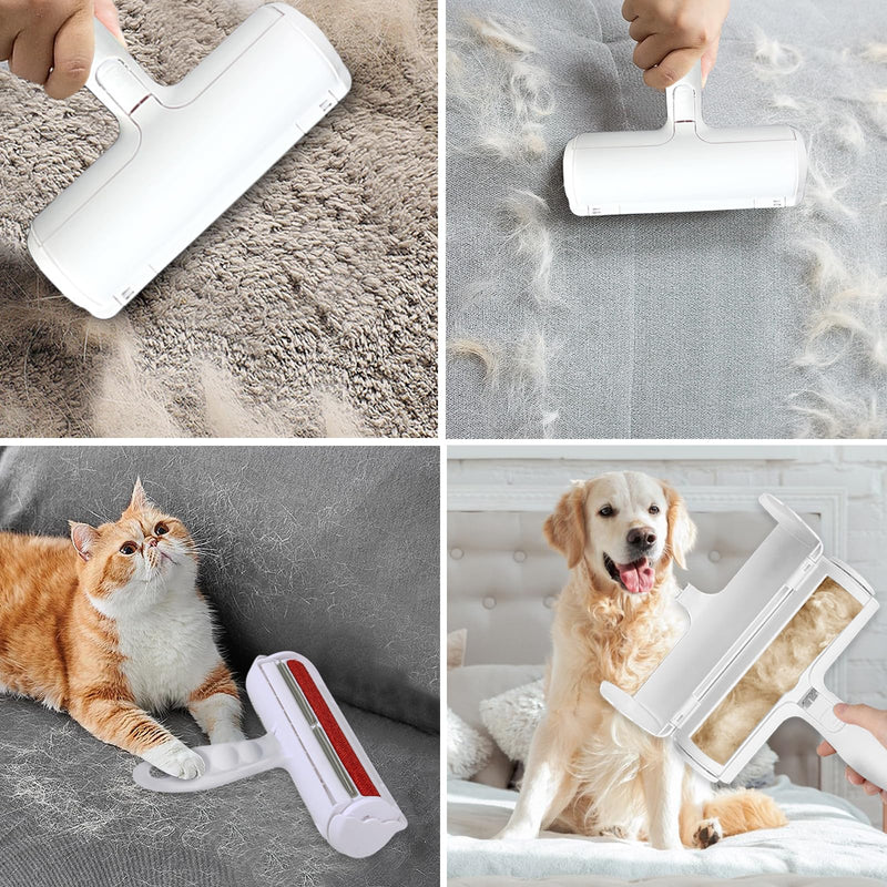 Phantasy® Pet Hair Remover Lint Roller, Pet Hair Remover for Pet Hair and Cat Hair Reusable, Removal of Pet Hair from Sofa, Bed and Clothes, Red - PawsPlanet Australia