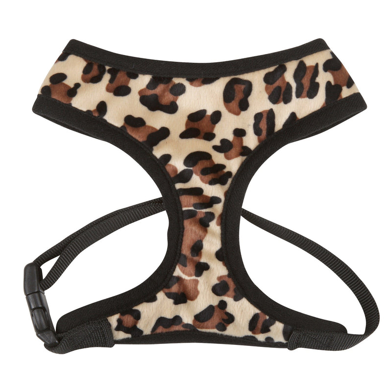 [Australia] - East Side Collection Plush Animal Print Harness - Leopard s 