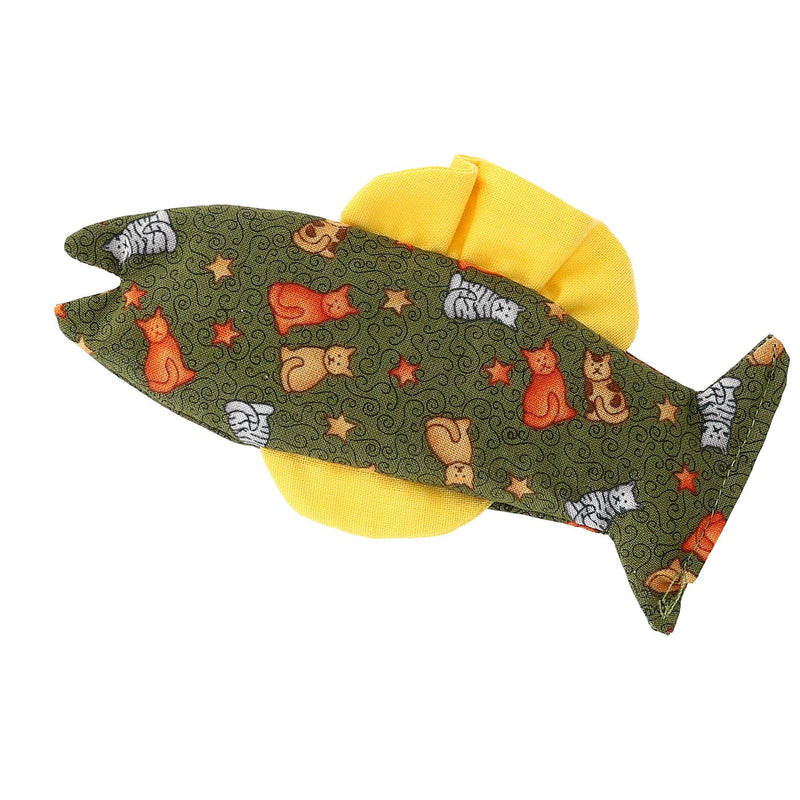 [Australia] - Ascentix 2 Pack Organic Catnip Catfish Cat Toys, Multi 