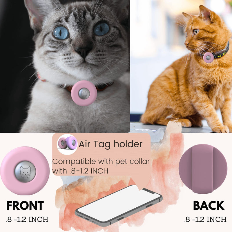 Airtag Holder for Dog Collar and Cat Collar Apple (2 Pack) | AirTags Accessories Case for Pets| Apple Tag Holders| Improved Design Waterproof Premium Silicone Air Tag Holders for Apples Air Tags 2021 - PawsPlanet Australia