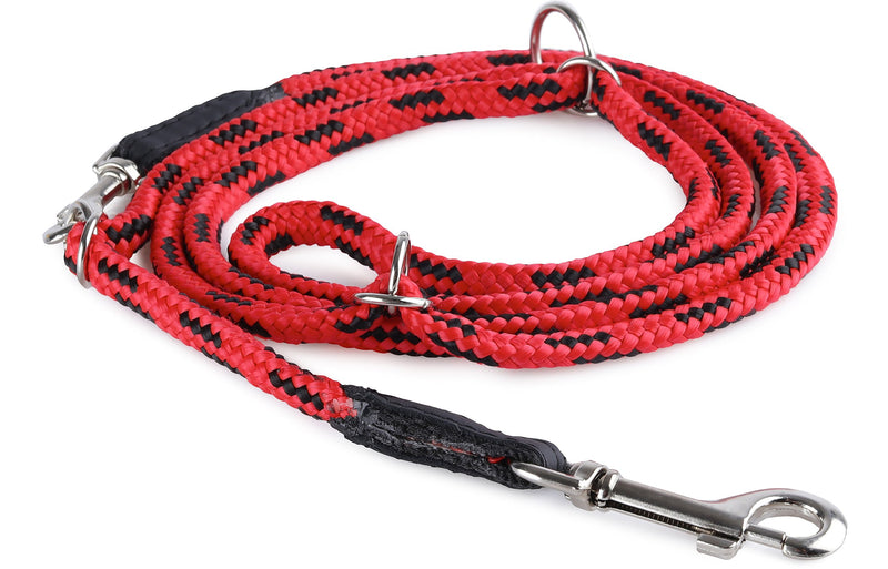 Garronda Adjustable Dog Leash 86.6 in 017+ (Red/Black) Red/Black - PawsPlanet Australia