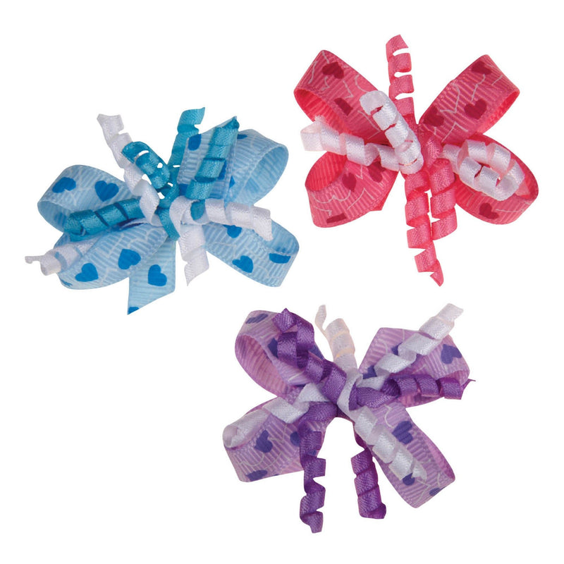 [Australia] - Aria Mia Ribbon Barrettes for Dogs, 48-Piece Canisters 