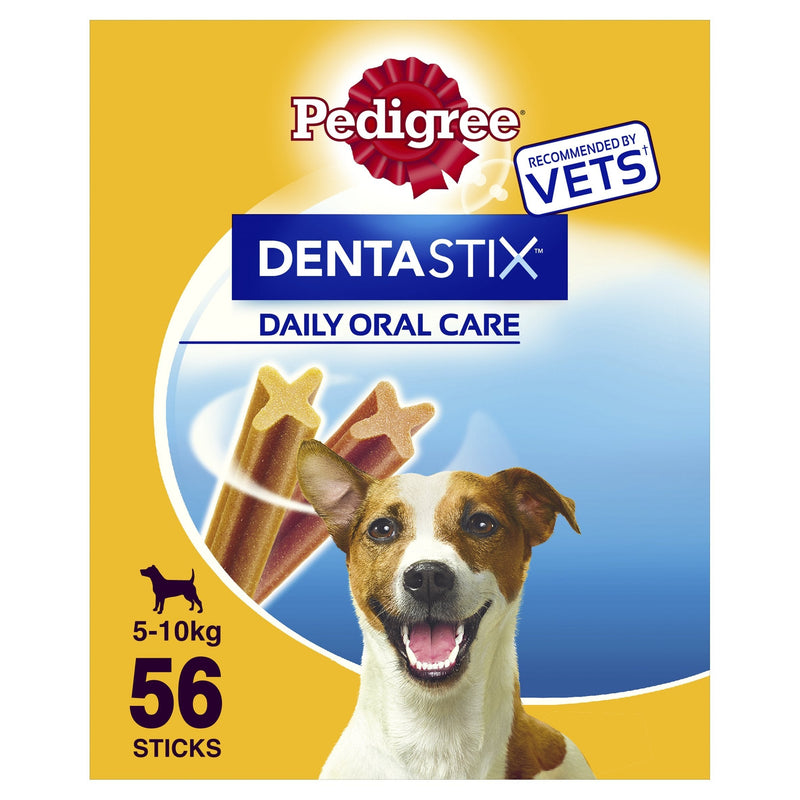 Pedigree Dentastix Daily Oral Care Small Dog 5-10 k g, 56 Sticks, Pack of 1 - PawsPlanet Australia