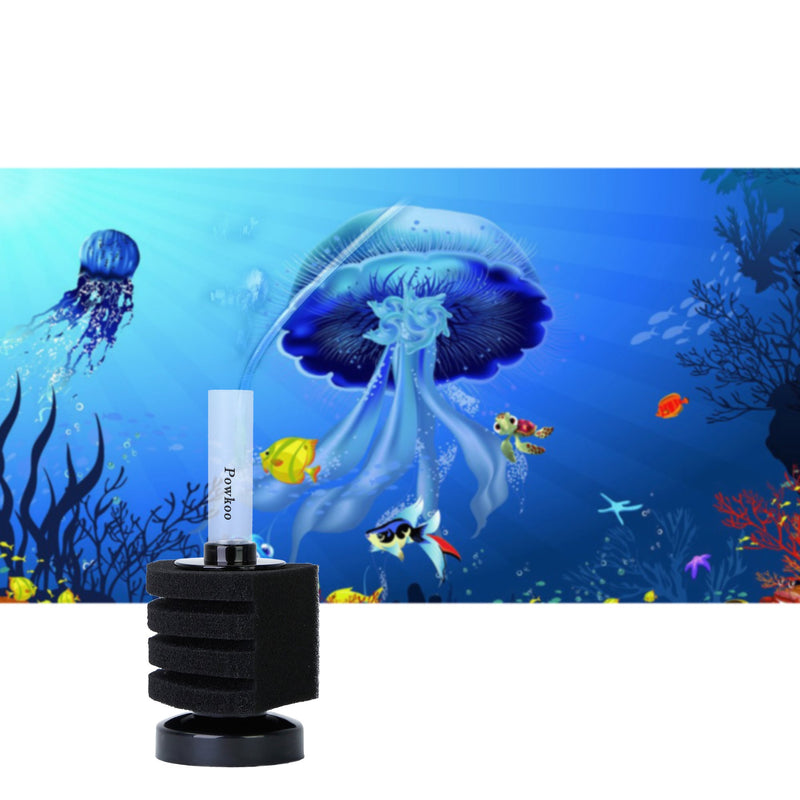 [Australia] - Powkoo Aquairum Fish Tank Corner Sponge Filter Mini Sponge Filter,Tank Size: 10 Gallon 