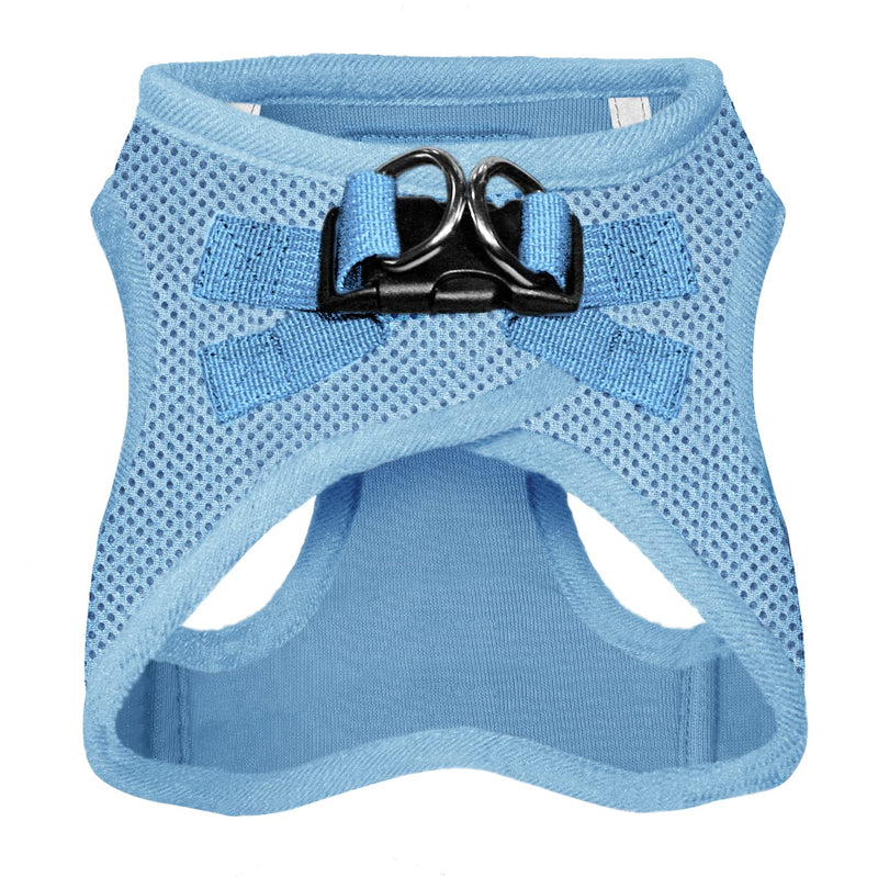 Voyager Step-in Air Dog Harness - All Weather Mesh Step in Vest Harness for Small and Medium Dogs by Best Pet Supplies S (Chest: 14.5 - 17") Baby Blue (Matching Trim) - PawsPlanet Australia