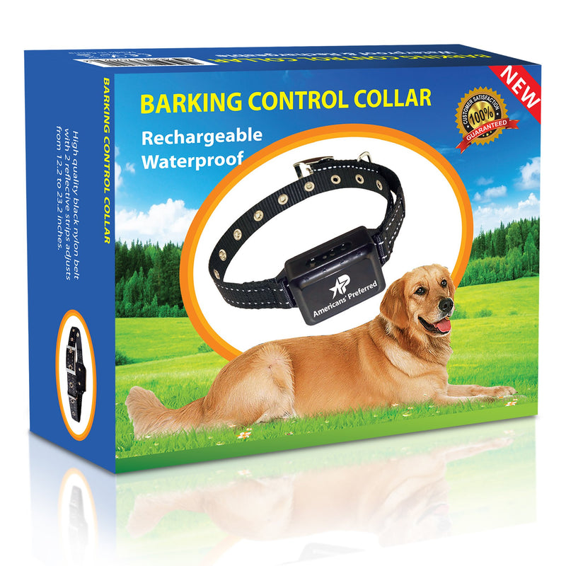 [Australia] - Americans' Preferred Rechargeable and Waterproof Dog Bark Control Collar – Best for Naturally Stopping Excessive Barking – Durable Nylon Belt and Advanced Voice Recognition Technology 