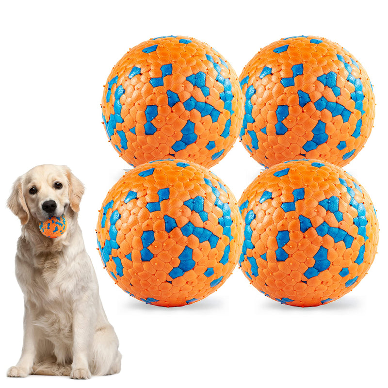FUSOTO 2PCS Interactive Dog Balls, Dog Toys for Boredom and Stimulating, Dog Toys for Aggressive Chewers, Safer for Dog's Mouths, for Large Medium Small Puppy, Training Catch & Fetch, Water-Floating 2 PCS - Orange œÜ2.75 inch Ôºà7cmÔºâ - PawsPlanet Australia