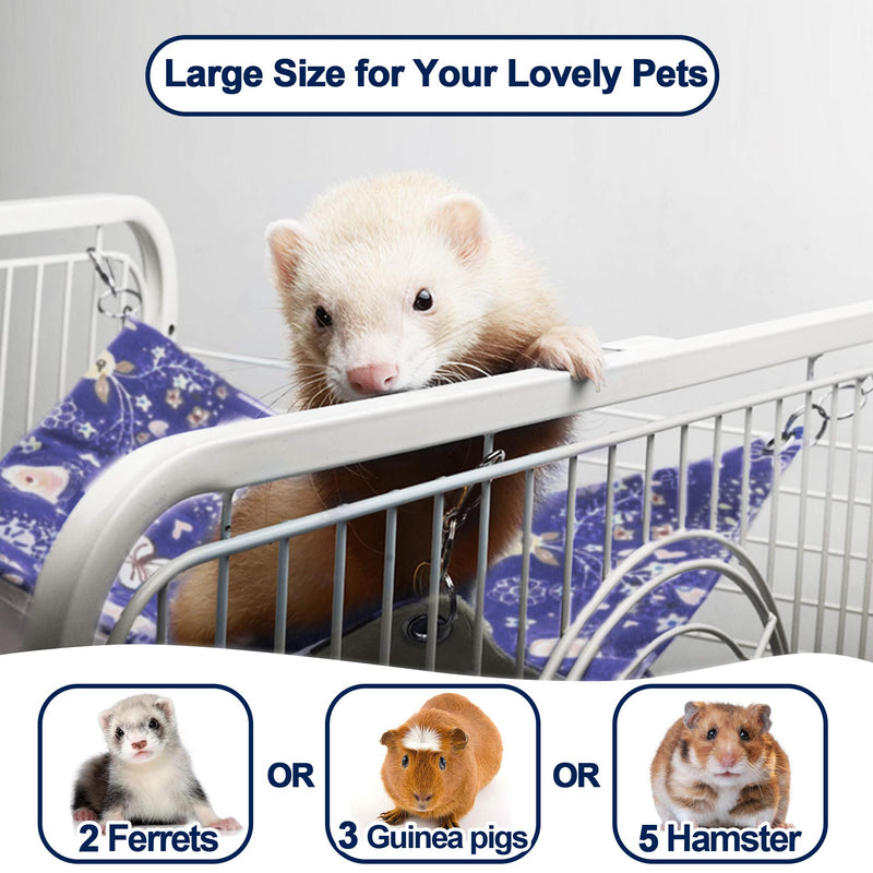 [Australia] - RAYFARMO Ferret Rat Hammock Bed, Ferret Guinea Pig Toys and Cage Accessories for Small Animal Pet 