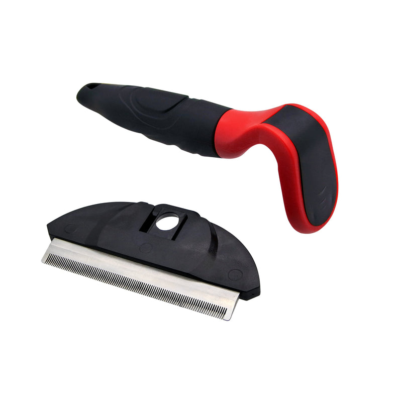 Tool & Pet Grooming Brush Best Professional De-shedding Tool and Pet Grooming Brush, D-Shedz for Breeds of Dogs, Cats with Short or Long Hair, Small, Medium and Large (red) red - PawsPlanet Australia