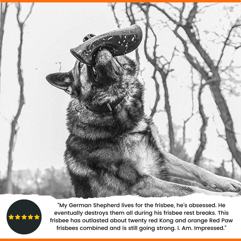 Monster K9 Dog Toys - Ultra Durable Flying Disc - Lifetime Replacement Guarantee - Made in USA - Medium/Large Dogs - Aggressive Chewers Basic - PawsPlanet Australia