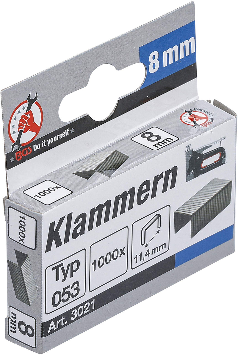 BGS Diy 3021 | Brackets | Type 53 | 8x11.4mm | 1000 pieces - PawsPlanet Australia