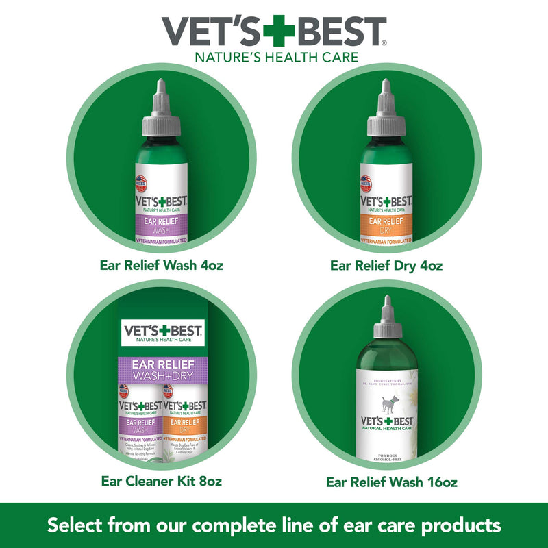 Vet's Best Dog Ear Relief Wash, 4 oz - PawsPlanet Australia