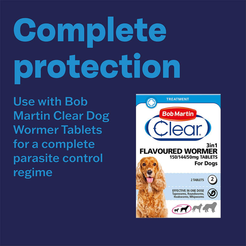 Bob Martin Clear Plus | Spot On Flea Treatment for Medium Dogs (10-20 kg) | Instantly Kills Fleas, Ticks, Lice & Flea Eggs (3 Pipettes) - PawsPlanet Australia