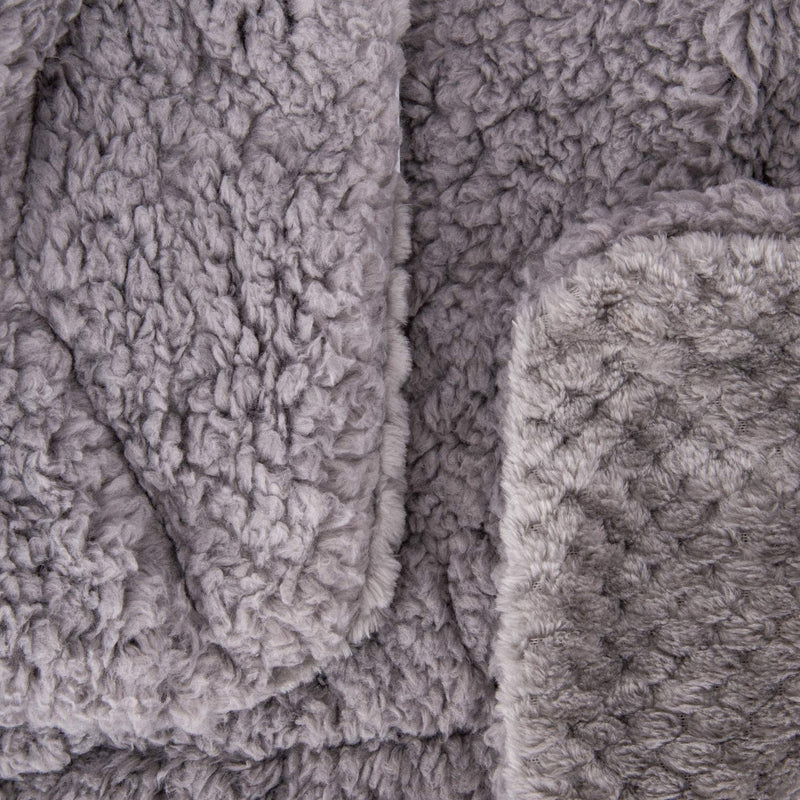 Fuzzy Dog Blanket or Cat Blanket or Pet Blanket, Warm and Soft, Plush Fleece Receiving Blankets for Dog Bed and Cat Bed , Couch, Sofa, Travel and Outdoor, Camping (Blanket (24" x 32"), DG-Flint Gray) Blanket (24" x 32") - PawsPlanet Australia