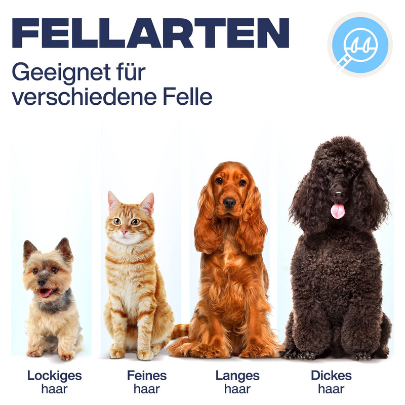 PetLab Dog Hair Clipper Long Hair Thick Professional Pet Hair Trimmer Cat Long Hair Knot Grooming Electric Quiet Combs - PawsPlanet Australia