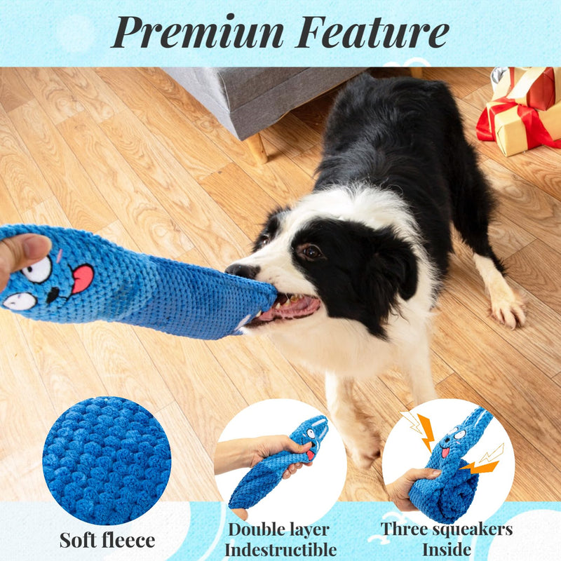 CIIVURR Dog Toy Intelligence with Squeaky, Interactive Dog Toy Indestructible Sniffing Carpet for Dogs Training, Sniffing Toy Dog Toy for Medium and Small Dogs - PawsPlanet Australia