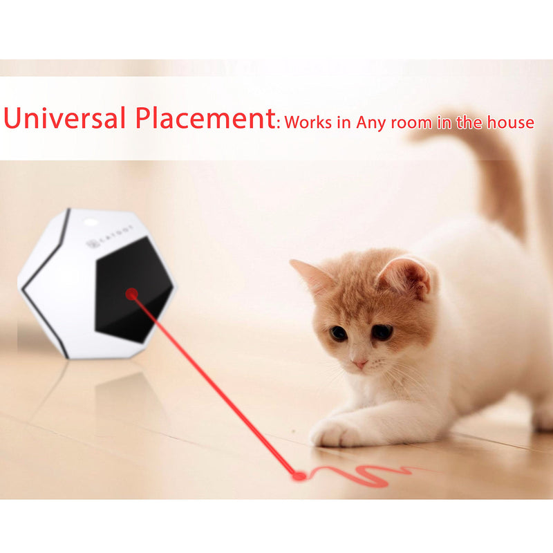 [Australia] - SereneLife Automatic Cat Cube Toy - Electronic Rotating & Moving Teaser Machine for Interactive & Smart Sensory Pet Play - Auto Wireless Control - SLCTLA40.5 