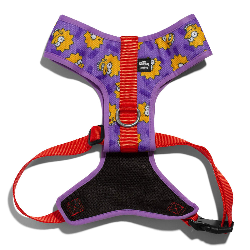 [Australia] - ZEE.DOG | The Simpsons Air Mesh Harnesses | Soft Mesh Harness with Padded Neck | Dog Vest Harness Lisa Simpson Large 