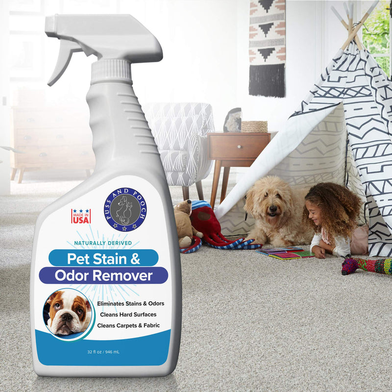 [Australia] - Puss and Pooch Pet Stain and Odor Remover, Natural Pet Odor and Stain Remover, Pet Odor Eliminator 