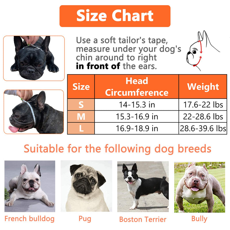 [Australia] - LUCKYPAW Short Snout Dog Muzzle, Breathable Mesh Anti Biting Chewing and Barking Muzzle for Pitbulls Boxers S Grey 