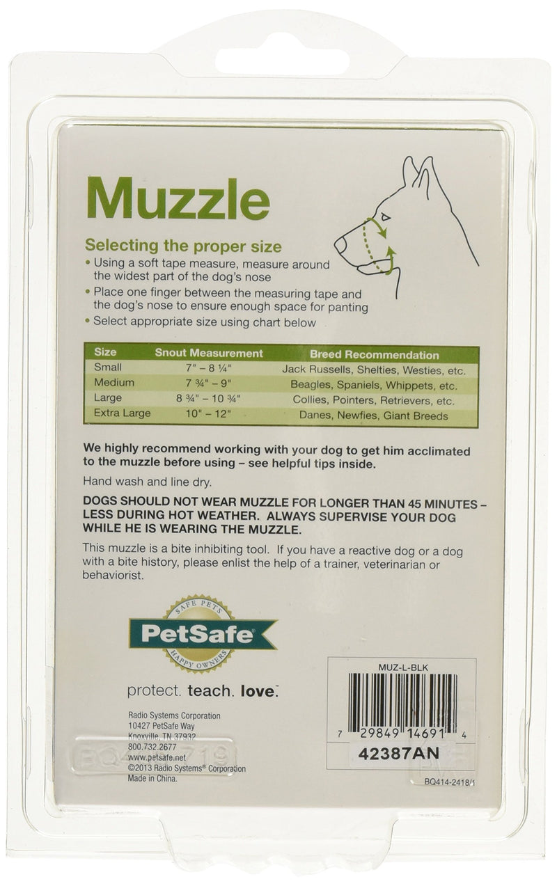 [Australia] - PetSafe Muzzle Large Black 