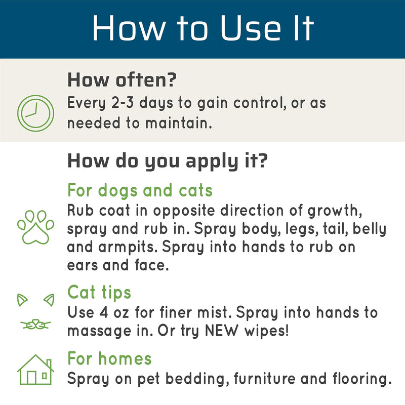 Wondercide - Flea, Tick and Mosquito Spray for Dogs, Cats, and Home - Flea and Tick Killer, Control, Prevention, Treatment - with Natural Essential Oils - Powered by Plants - Pet and Family Safe 16 OZ Rosemary - PawsPlanet Australia