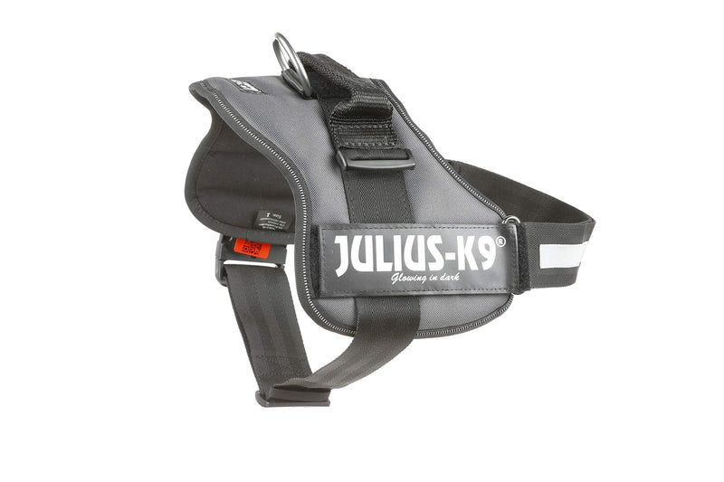 Julius-K9, 162ANT-1, K9-Powerharness, dog harness, Size: 1, Anthracite - PawsPlanet Australia