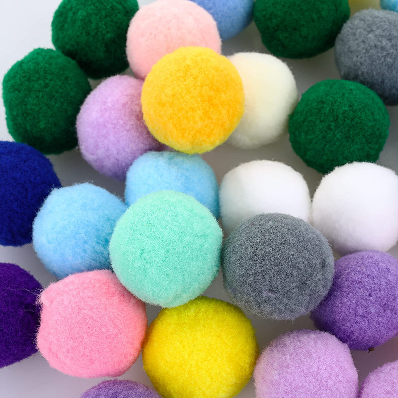 Molain Cat Toy Balls, 30 Pieces Soft Cat Balls Kitten Pom Poms Ball Cat Play Toy Indoor Cats Interactive Pompon Ball Toy 2.5 cm Multicolored - PawsPlanet Australia