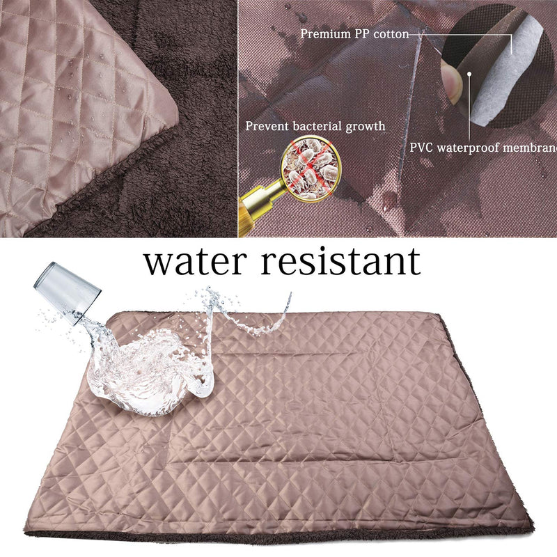 [Australia] - MODESLAB Waterproof Blanket for Dogs, Soft Warm Fleece Pet Dog Bed Blankets Thick Plush Puppy Bed Mats Pad Cushion for Car,Lap,Sofa,Pet Bed 