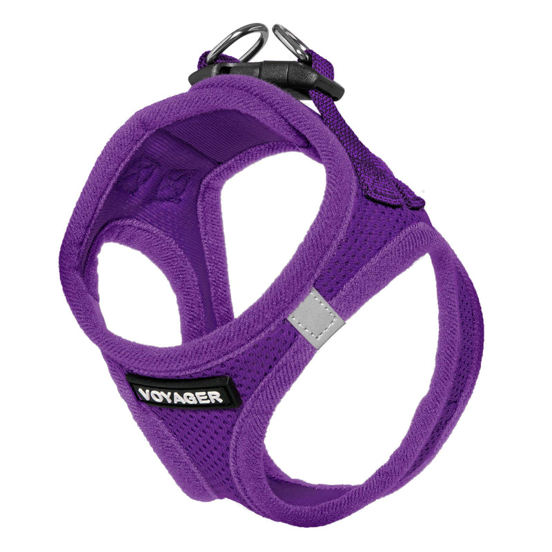 Voyager Step-in Air Dog Harness - All Weather Mesh Step in Vest Harness for Small and Medium Dogs by Best Pet Supplies M (Chest: 16 - 18") Purple (Matching Trim) - PawsPlanet Australia