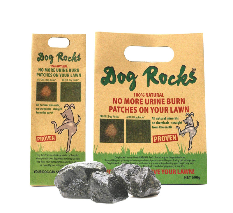 Dog Rocks - 100% Natural Grass Burn Prevention - Prevents Lawn Urine Stains - Three Small Bags - 6 Month Supply - PawsPlanet Australia