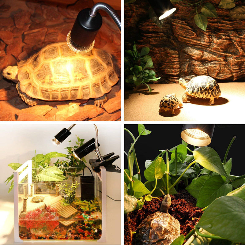 [Australia] - OMAYKEY 3 Pack 50W UVA + UVB Full Spectrum Sun Lamp Sunbathe Heat Lamp/Bulb/Light for Lizard Reptiles & Amphibians 