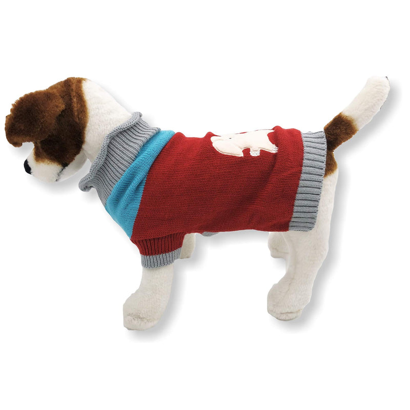 [Australia] - Dog Sweater Knitted Fashion Warm Soft Winter Clothes for Small Large Pet Cat Puppy XXS: Length - 8" Beaver 