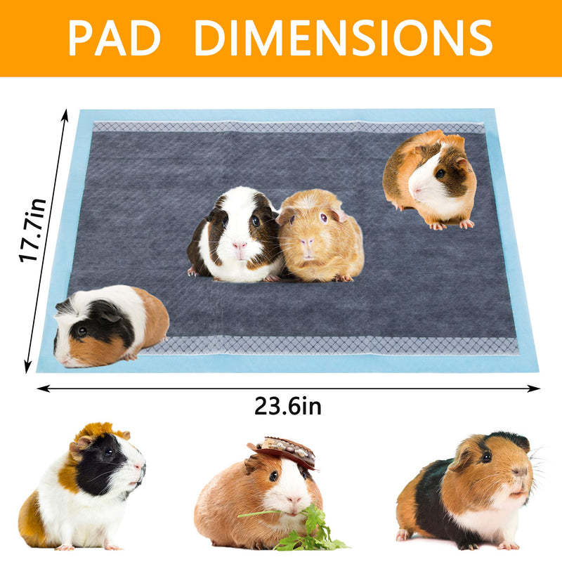 Geegoods Disposable Guinea Pig Cage Liners ， Liners Pee Pads for Guinea Pig，Bamboo Charcoal Odor Controlling，Super Absorbent， Suitable for C&C Cage Liners 16pack - PawsPlanet Australia