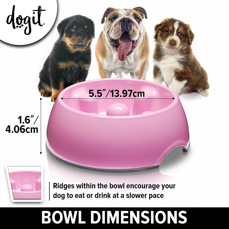 Dogit 73701 Dog Bowl Non-Slip 140 ml pink - PawsPlanet Australia
