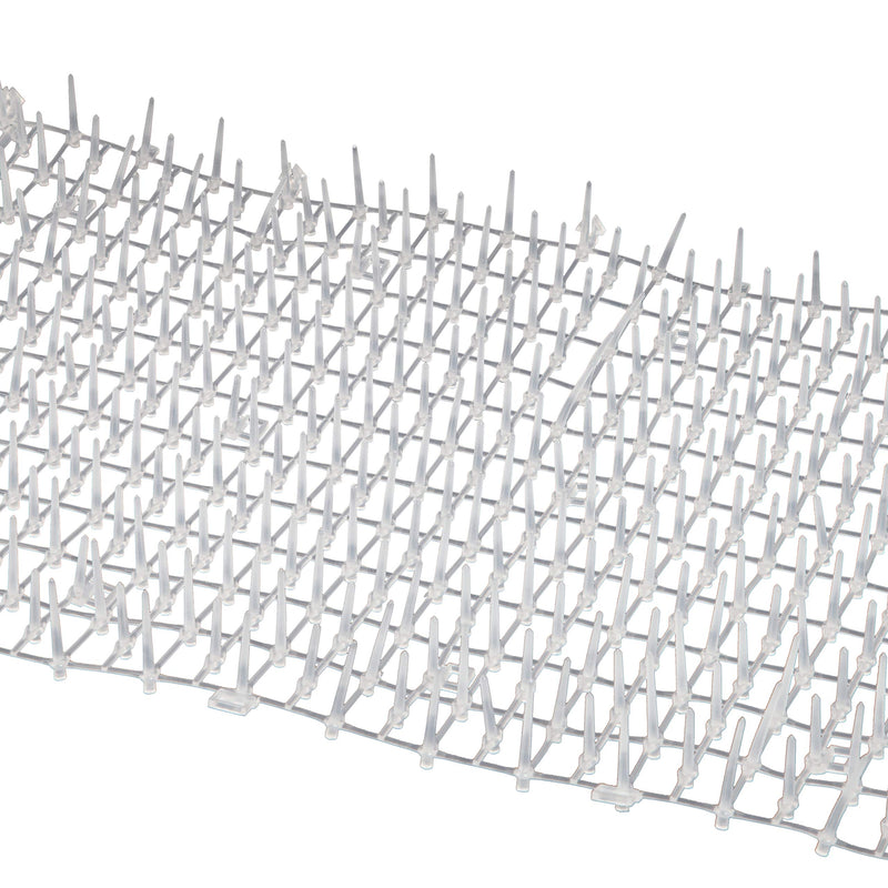 Tapix Cat Scat Mat Clear 8 feet x 12 inch with 6 Staples, Anti-cat Network with Spikes Digging Stopper - Cat Deterrent Mat for Indoor and Outdoor - PawsPlanet Australia