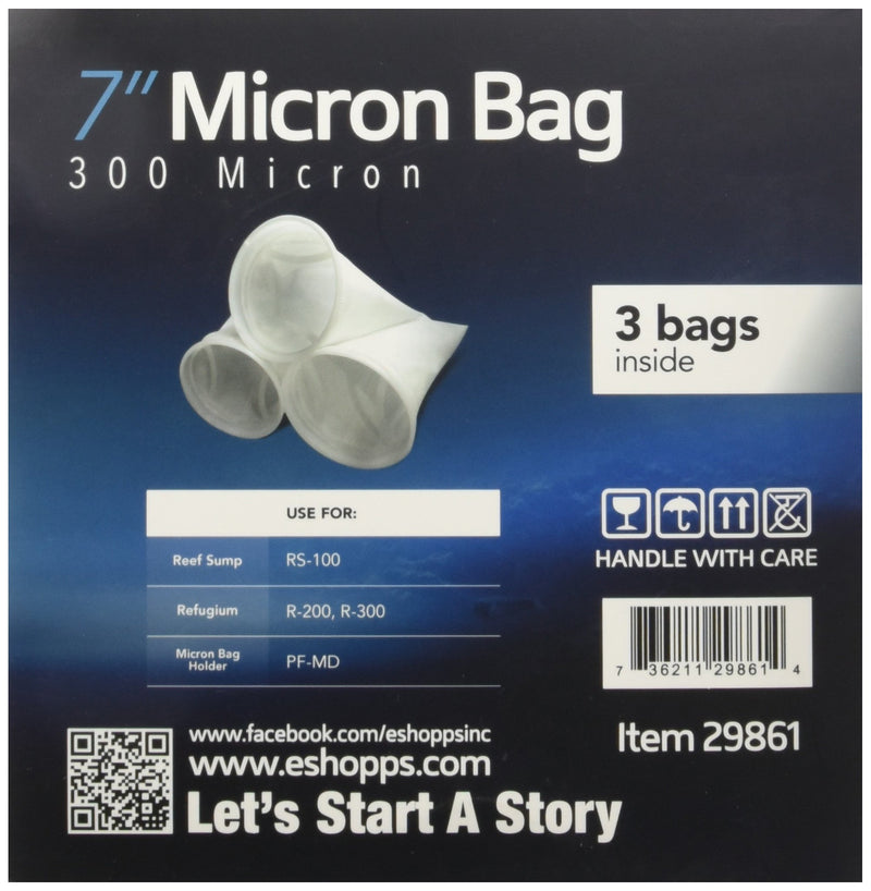 [Australia] - Eshopps 7" 300-Micron Filter Bags 7 inch 