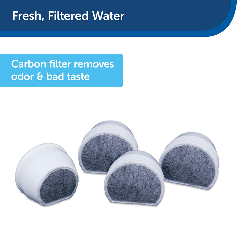 [Australia] - PetSafe Drinkwell Replacement Carbon Filters, Dog and Cat Ceramic and 2 Gallon Water Fountain Filters Pack of 4 