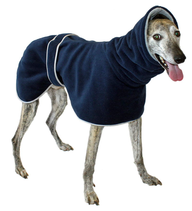 Cosipet Greyhound Polo Coat, 28"/71 cm, Blue - PawsPlanet Australia