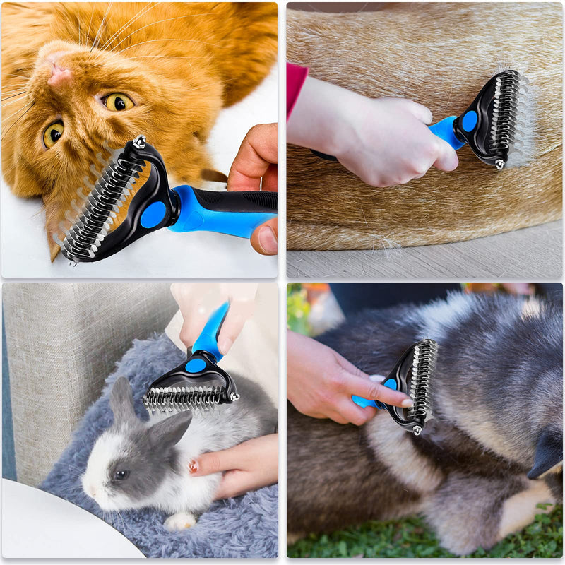 JJW Undercoat Brush Premium Dog Brush & Cat Brush Undercoat Brush for Dogs & Cats, de-matting curry comb for dogs and cats with medium to long hair. (Pet Comb) Pet Comb - PawsPlanet Australia