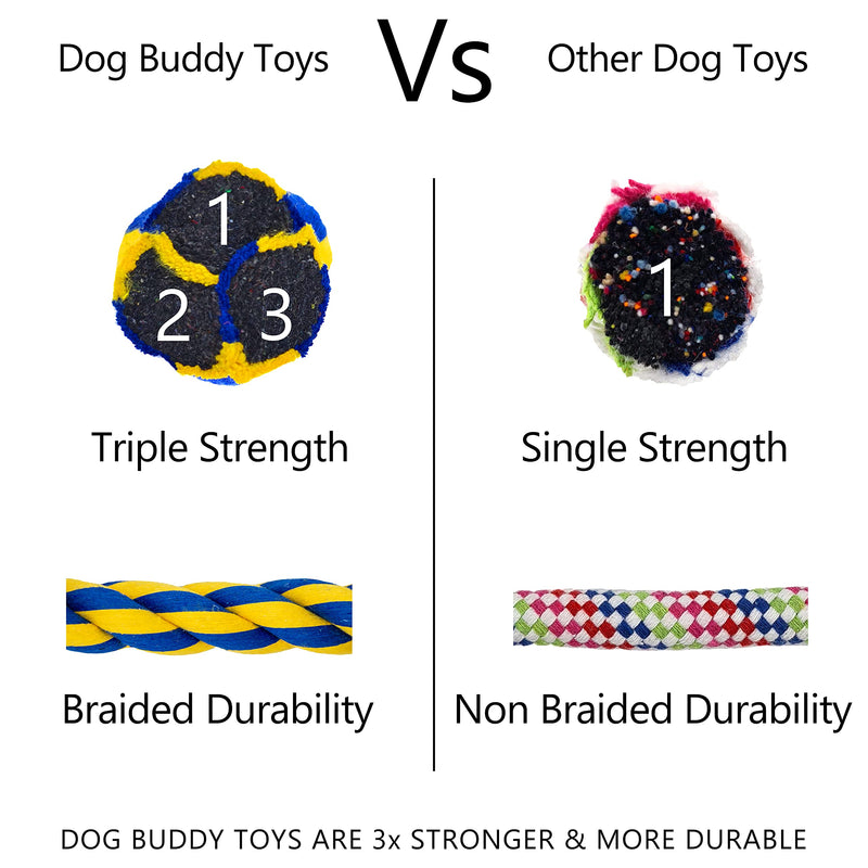 Dog Buddy XXL Durable Dog Rope Toy, Extra Long And Extra Thick For A More Durable Dog Chew Toy, Avoid Boredom & Anxiety With Regular Play, For Aggressive Chewers, Large or Extra Large Dogs - PawsPlanet Australia